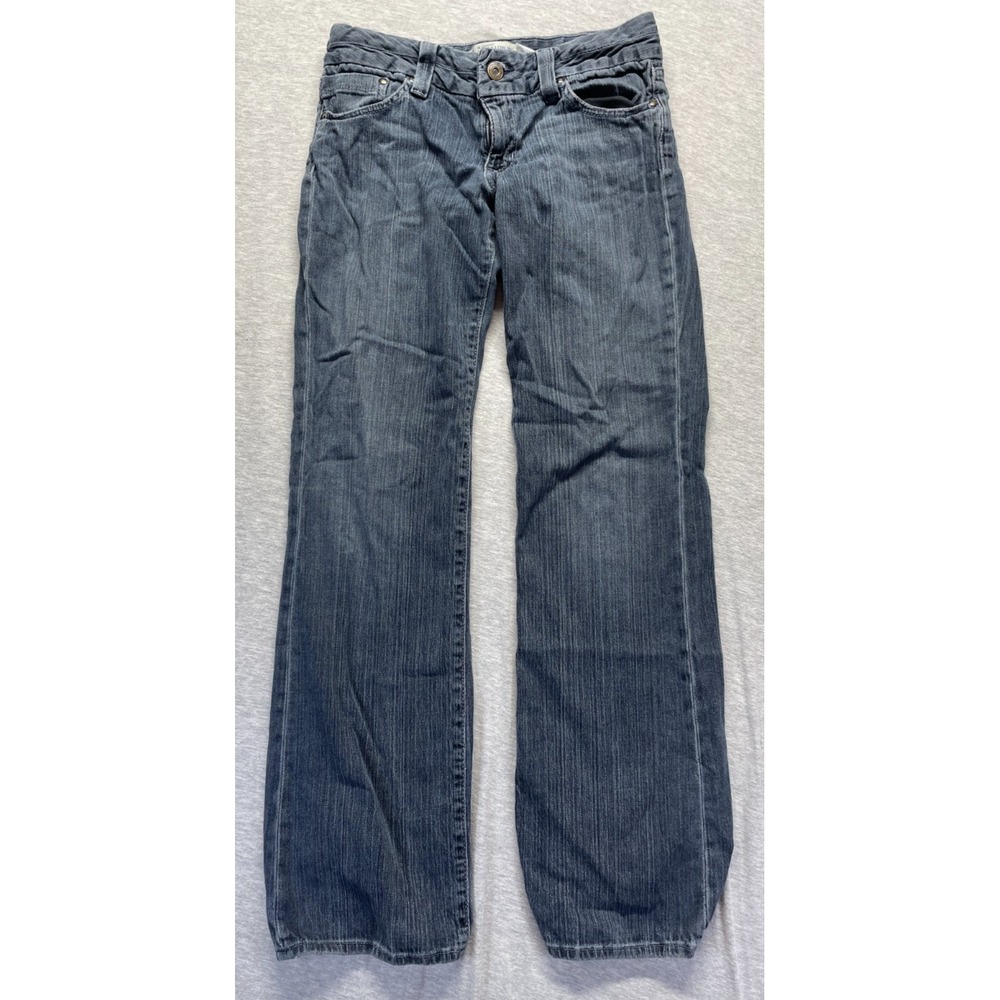 Gap Ultra Low Rise Straight Leg Jeans Womens 30x32 Blue Dark Wash Denim Cotton
